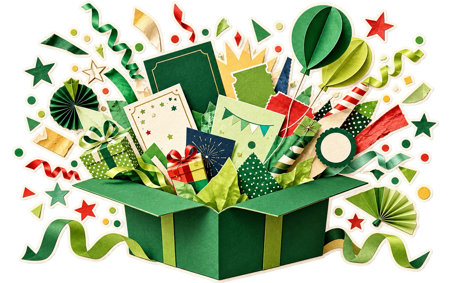 Event landing gift box visual